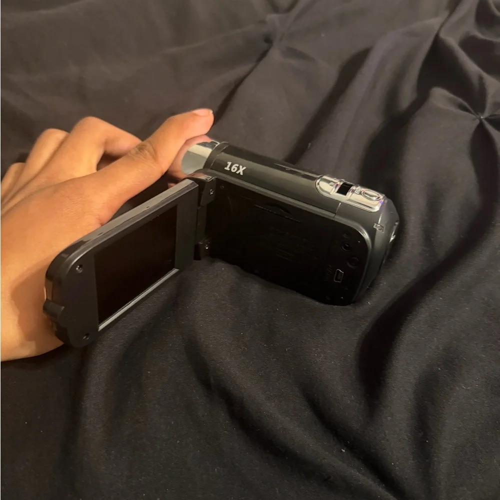 HD 1080p Black Camcorder